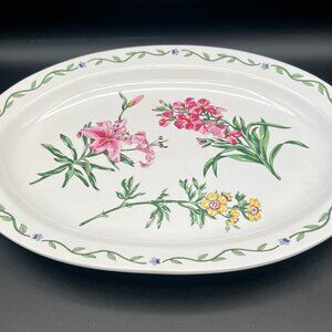 Vintage 1990s International Tableworks Terrace Blossoms Platter